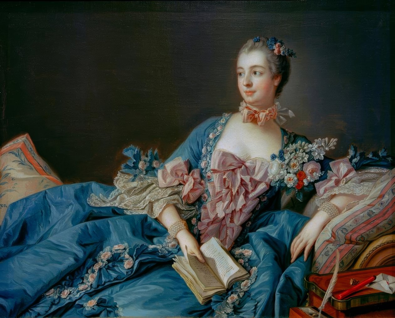 Madam de Pompadour by François Boucher