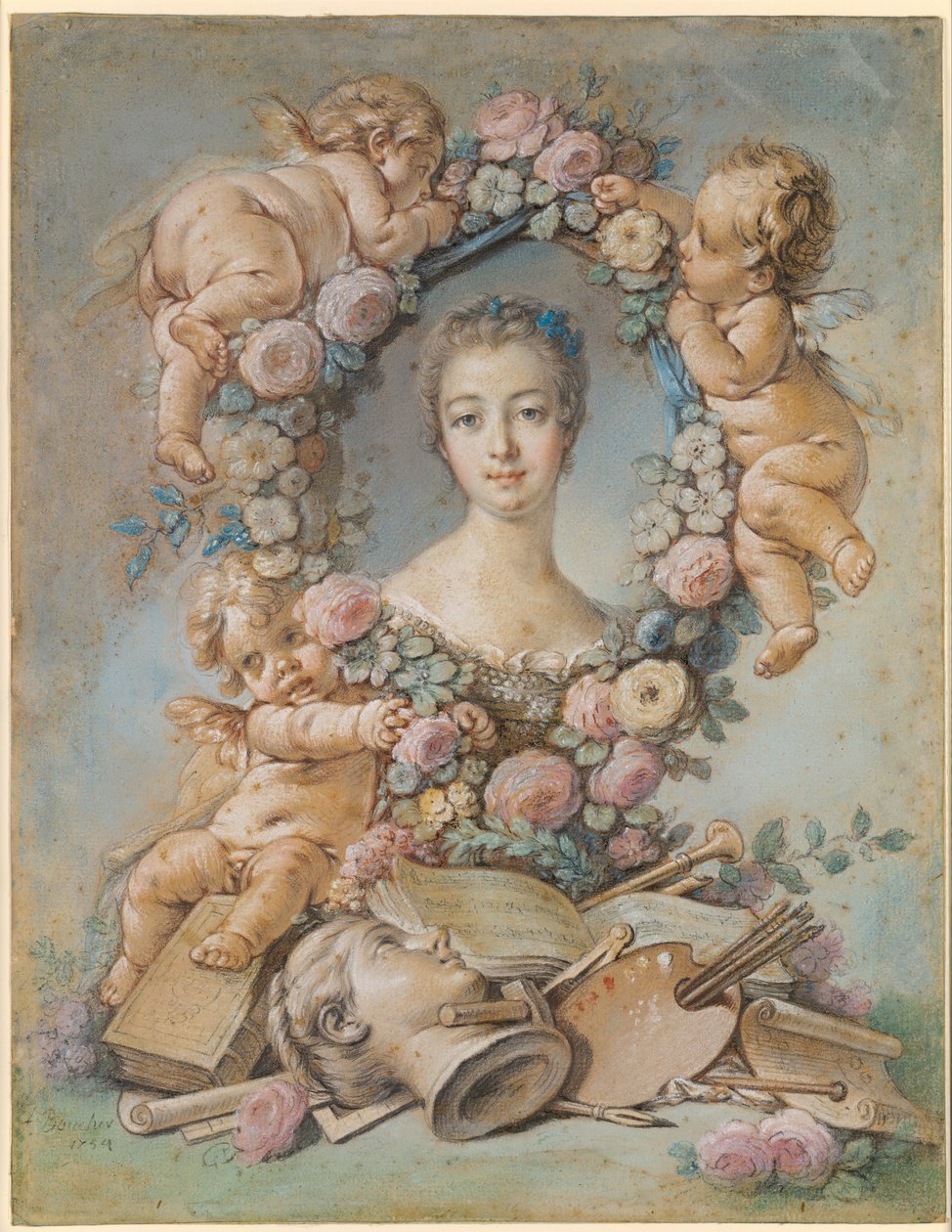 Madam de Pompadour by François Boucher