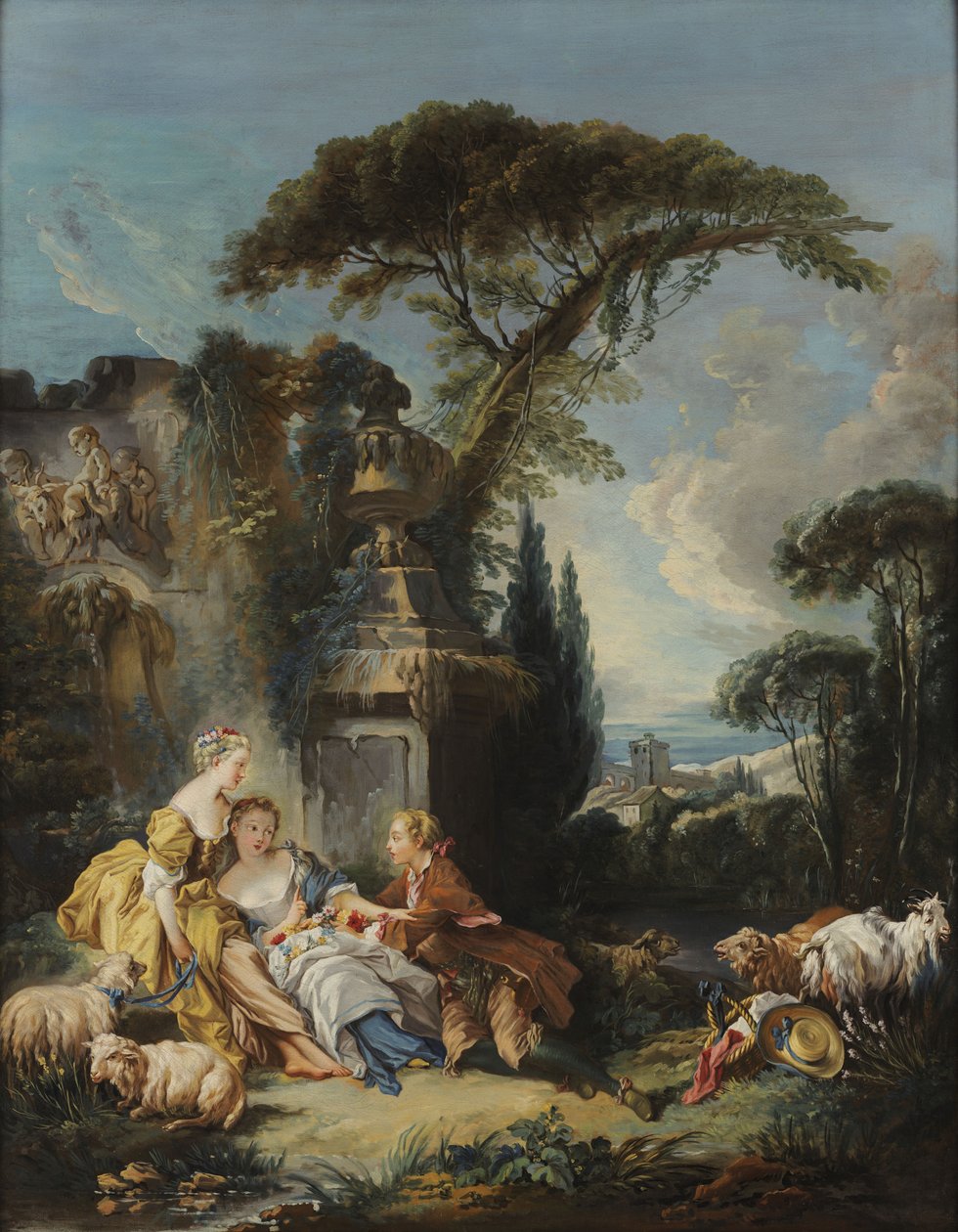pastoral sahne by François Boucher