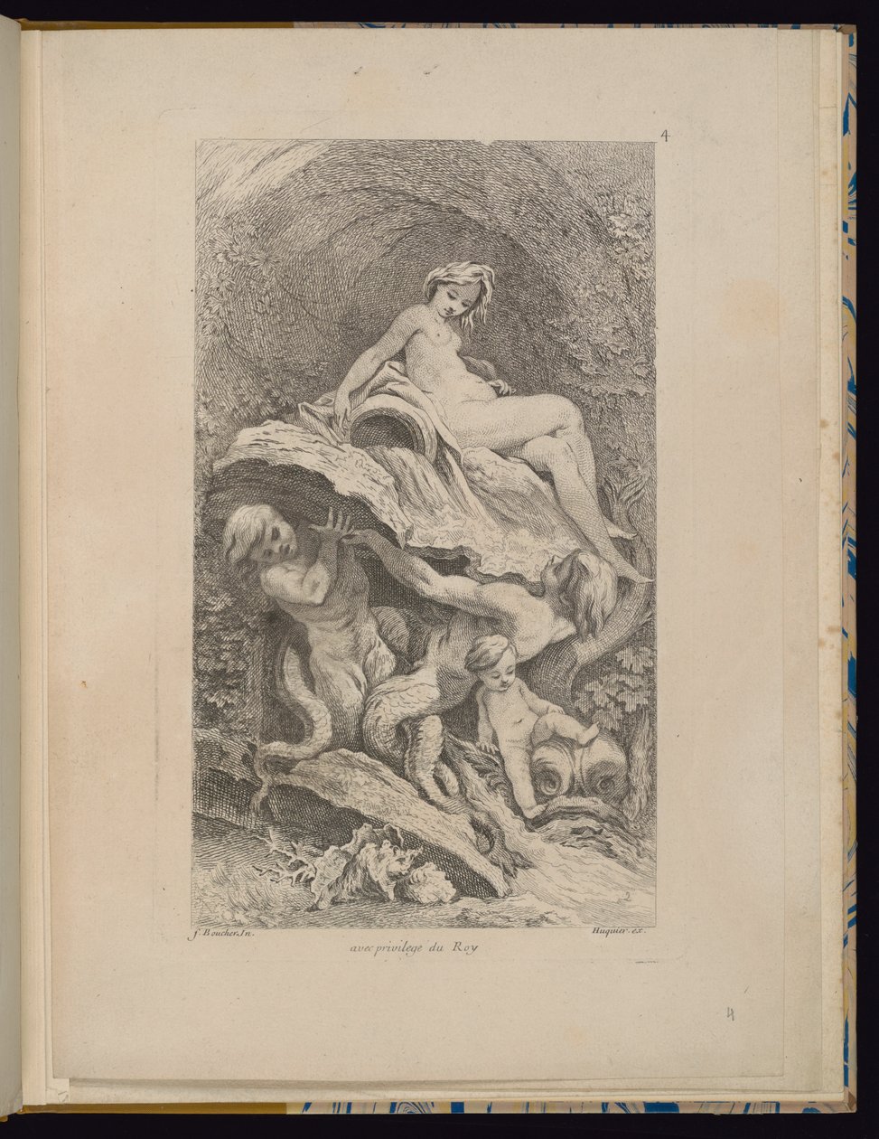 Plaka 4, Receuil de Fontaines (Çeşmeler Koleksiyonu) by François Boucher