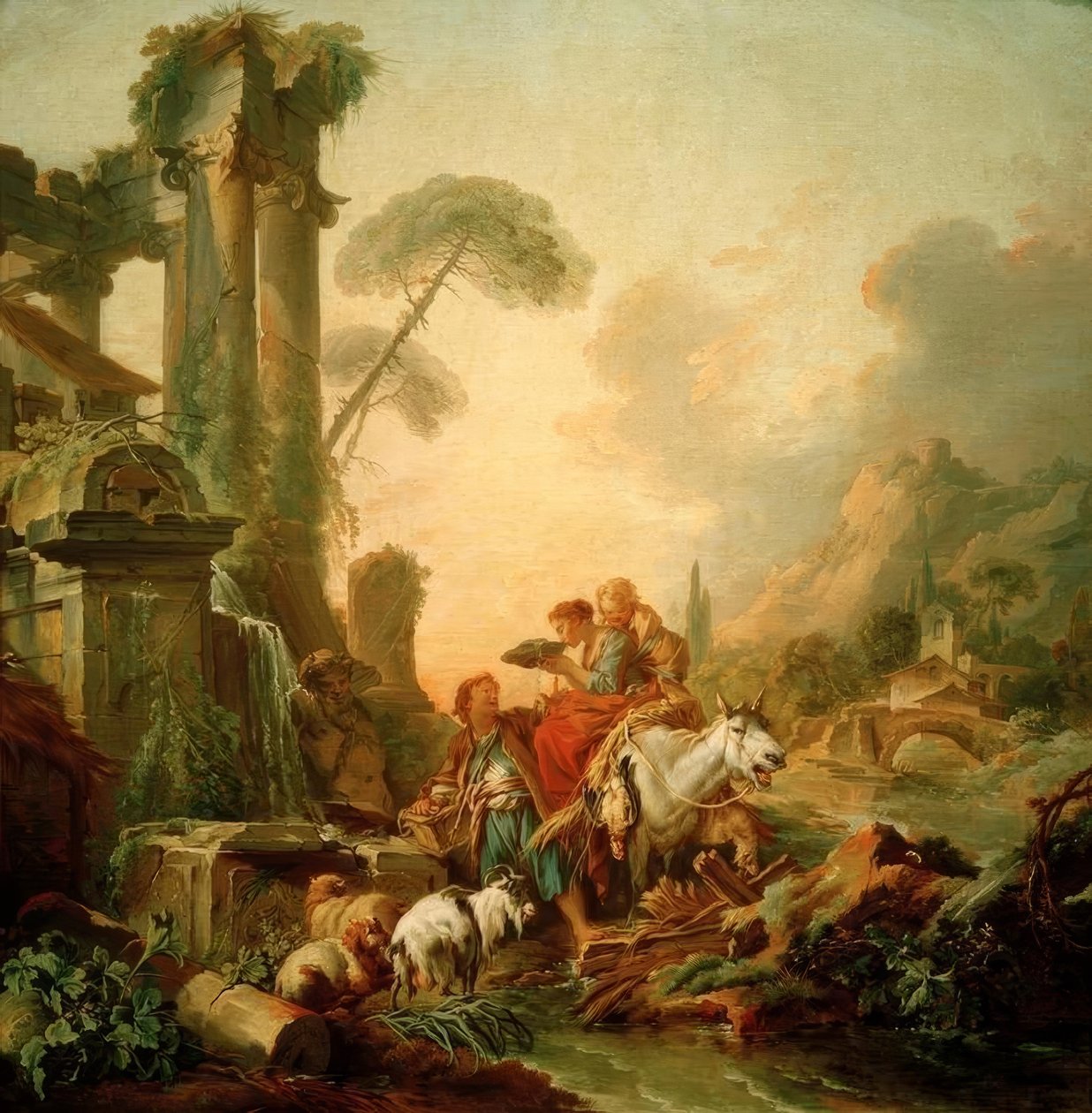 Çeşmede dinlenmek by François Boucher