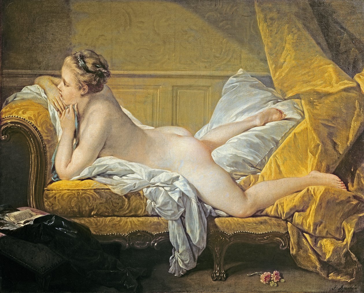 Uzanmış Çıplak (Miss Omurphy) by François Boucher