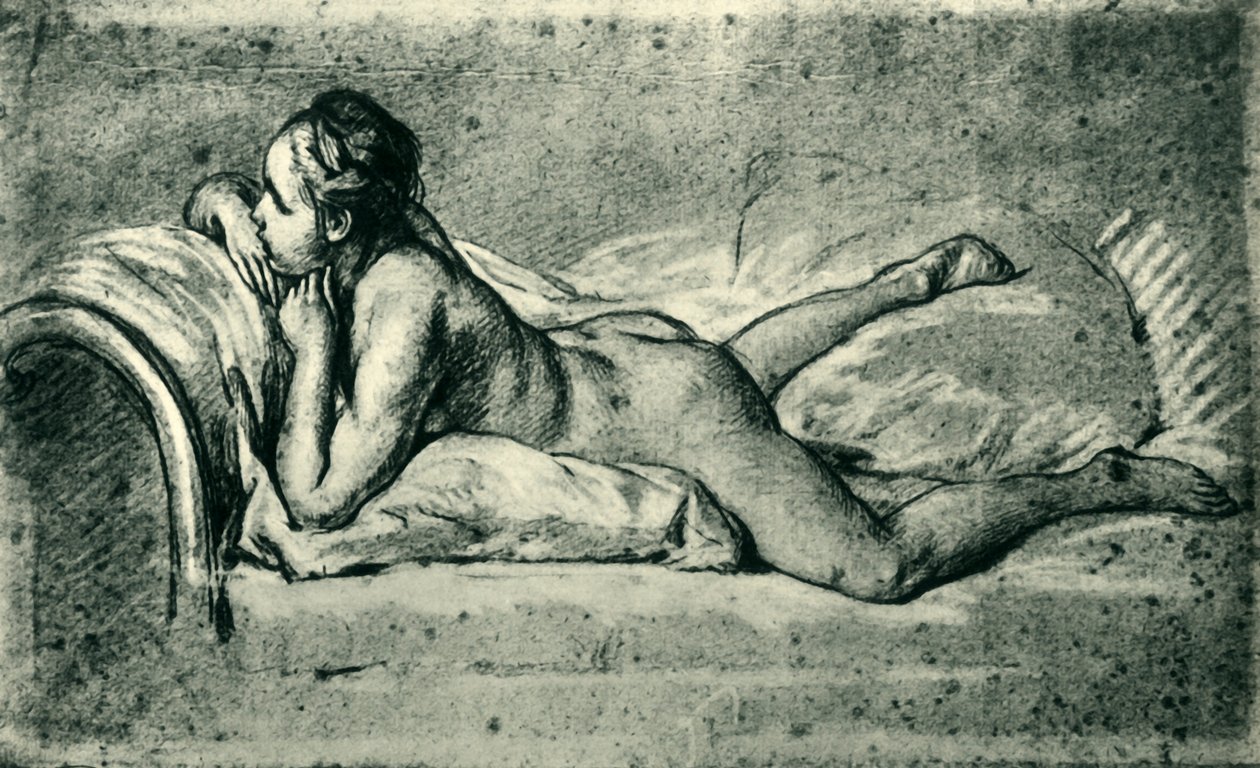 Çıplak kadın uzanmış, 1751, 1943. by François Boucher