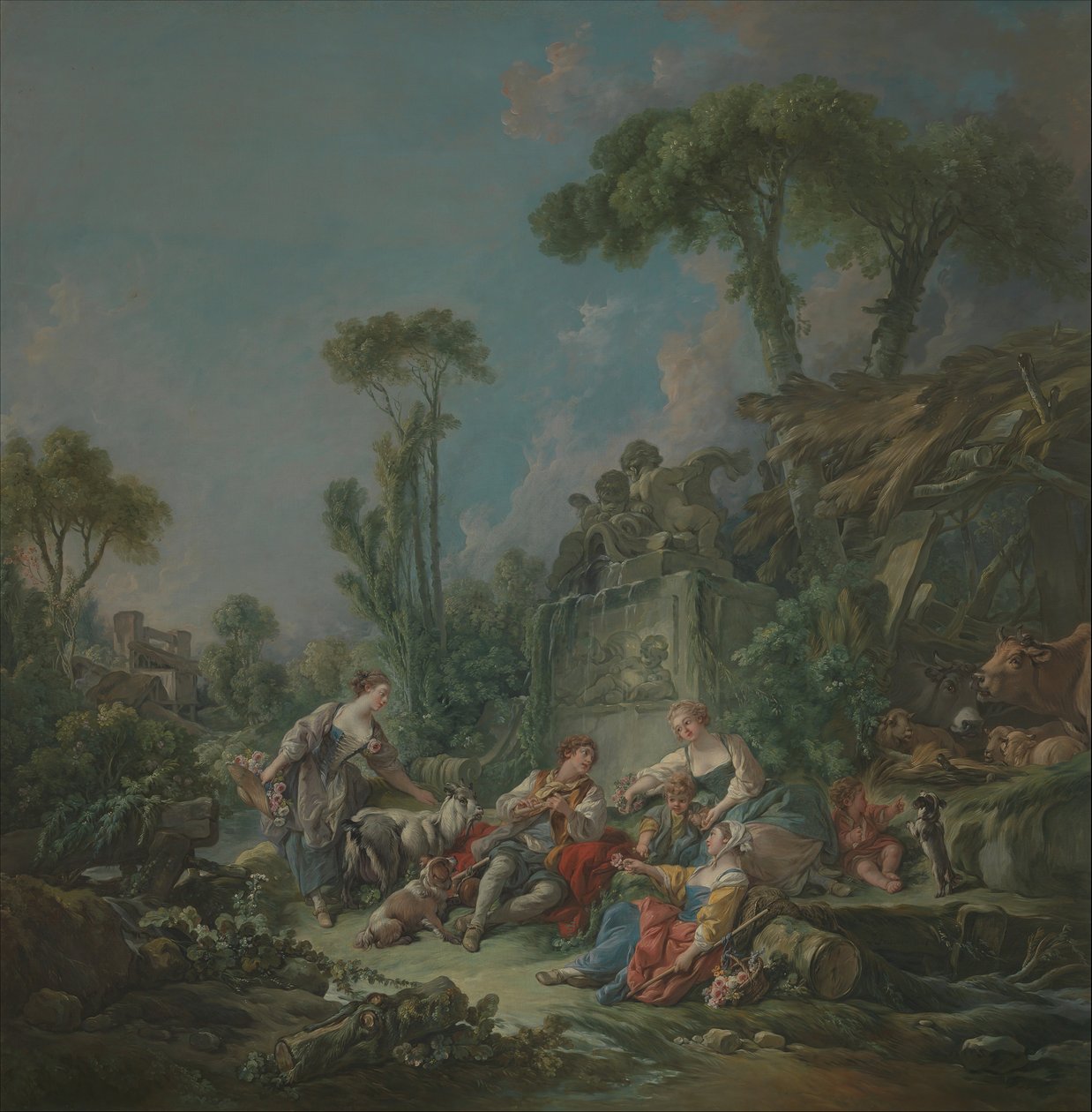 Çoban İdil, 1768. by François Boucher