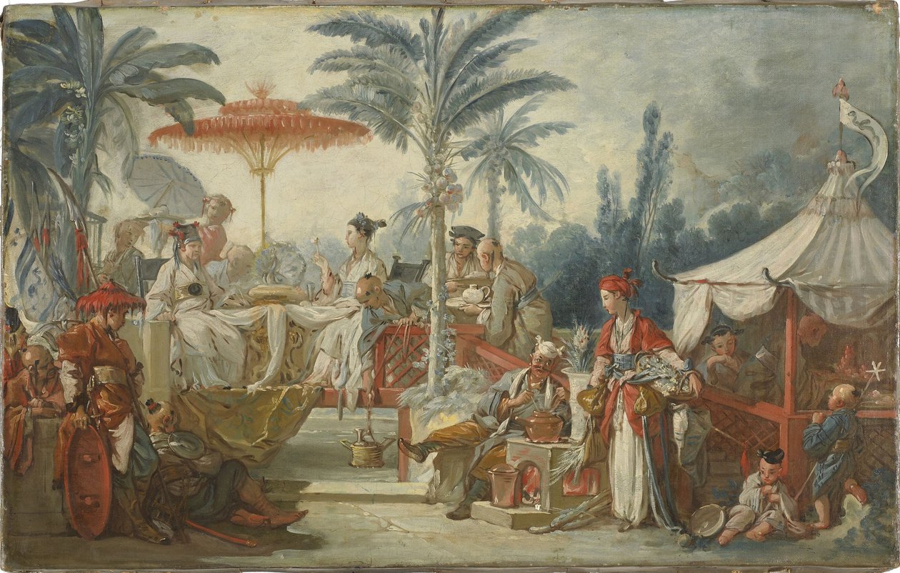 Çin İmparatorunun Yemeği Çin İmparatorunun Yemeği, 1742. by François Boucher
