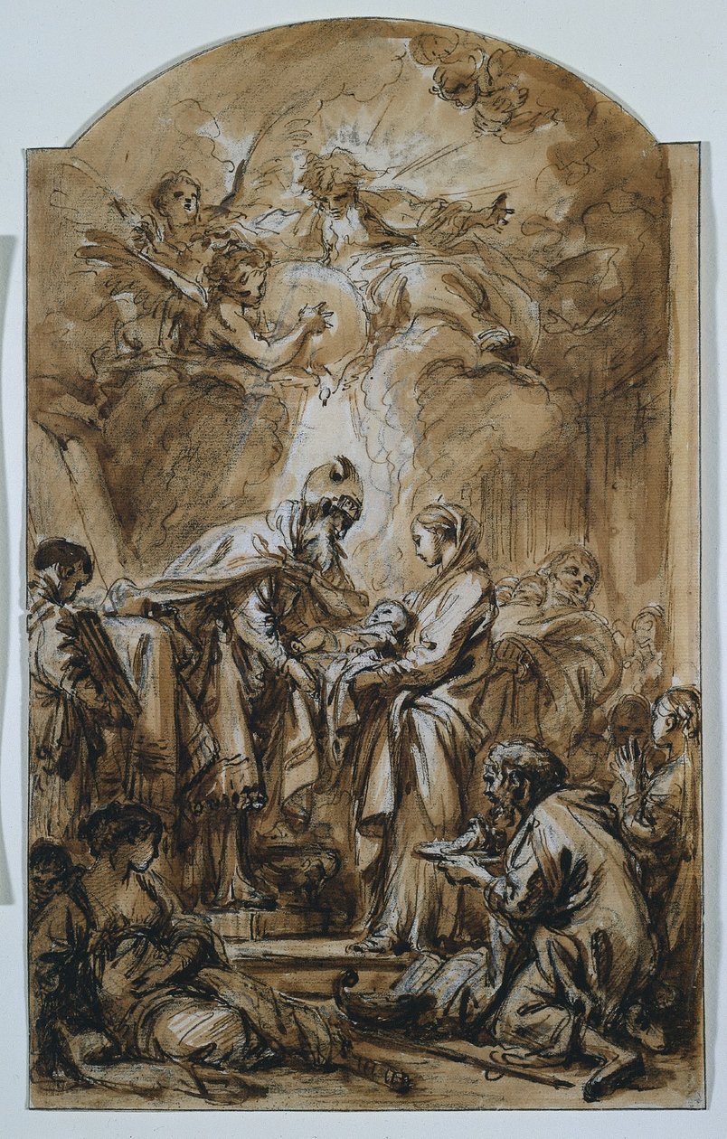 Tapınakta Sunum, c. 1770. by François Boucher
