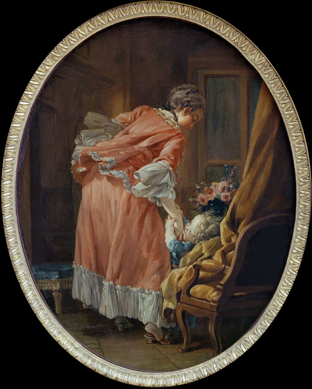 Şımarık Çocuk (L'Enfant kapısı), Boucher, Francois (1703-1770), c. 1740 - Tuval üzerine yağlı boya, 52.5x41.5 - Kunsthalle, Karlsruhe by François Boucher