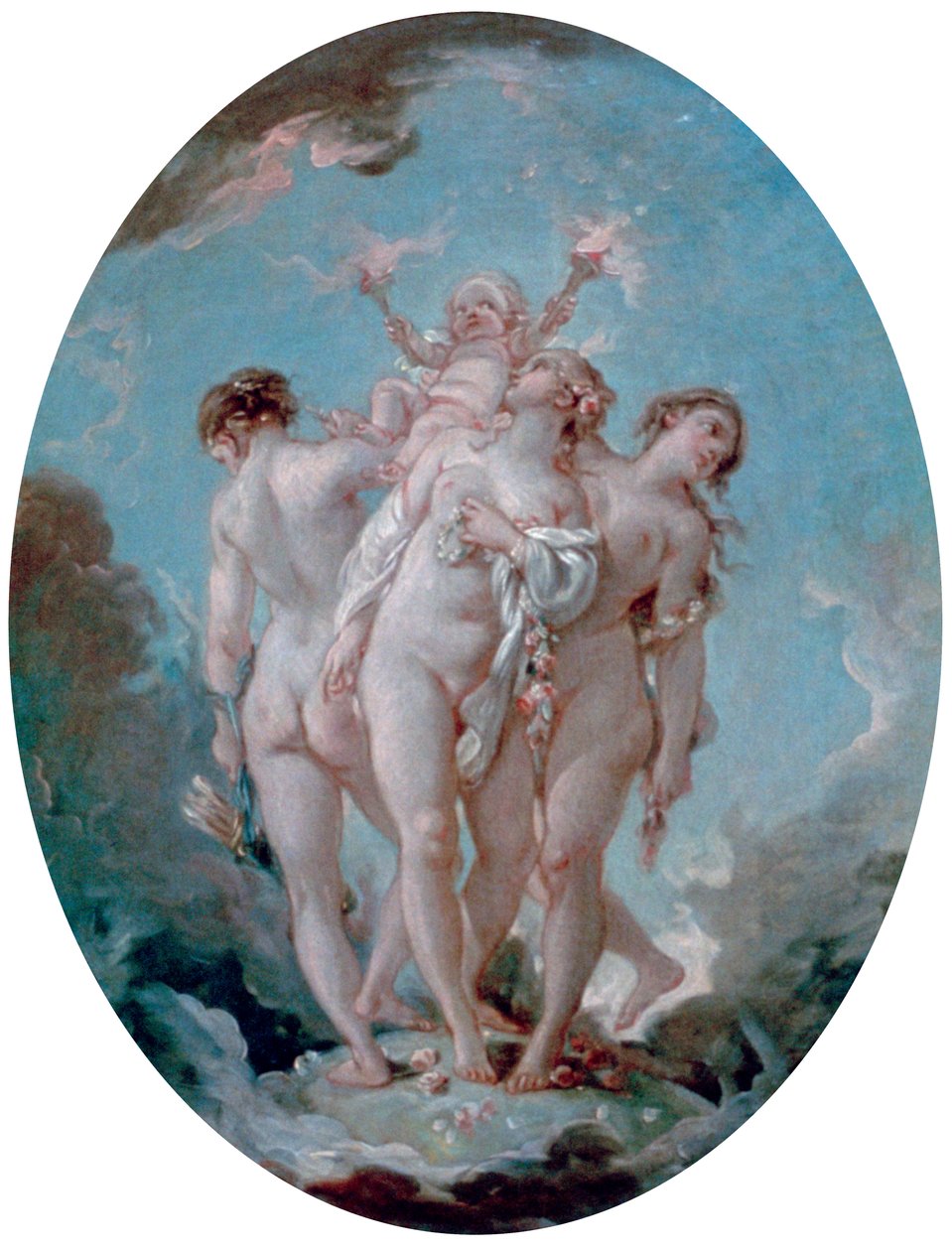 Üç Güzeller, c1725-1770 by François Boucher