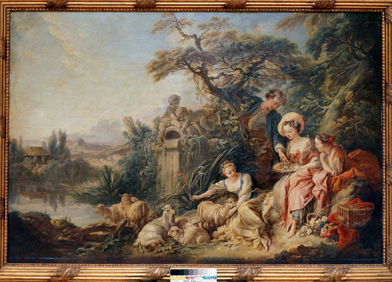Çobanın Yuvası veya Hediyeleri, Francois Boucher (1703-1770) by François Boucher
