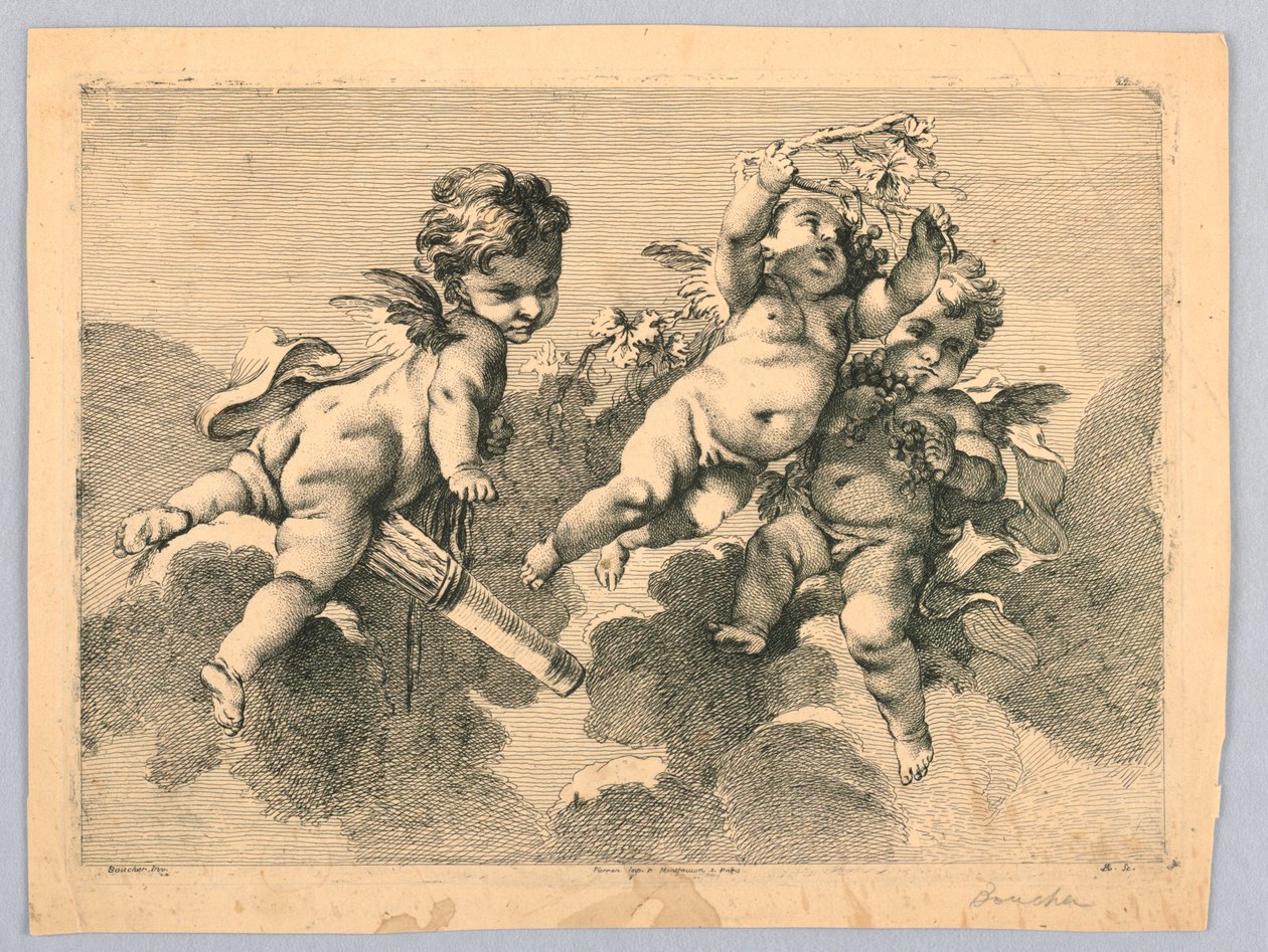 Üç Putti by François Boucher
