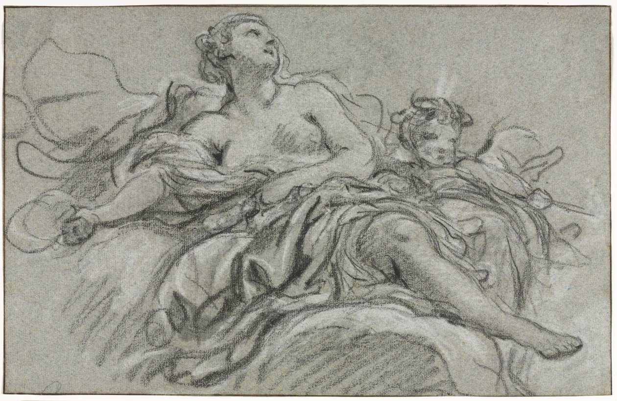 Venüs ve Aşk Tanrısı, 18. yüzyılın ikinci veya üçüncü çeyreği. by François Boucher