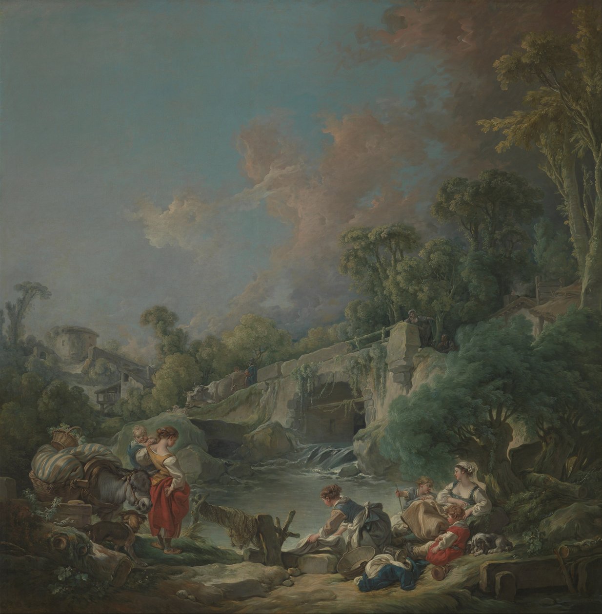 Çamaşırcı Kadınlar, 1768 by François Boucher