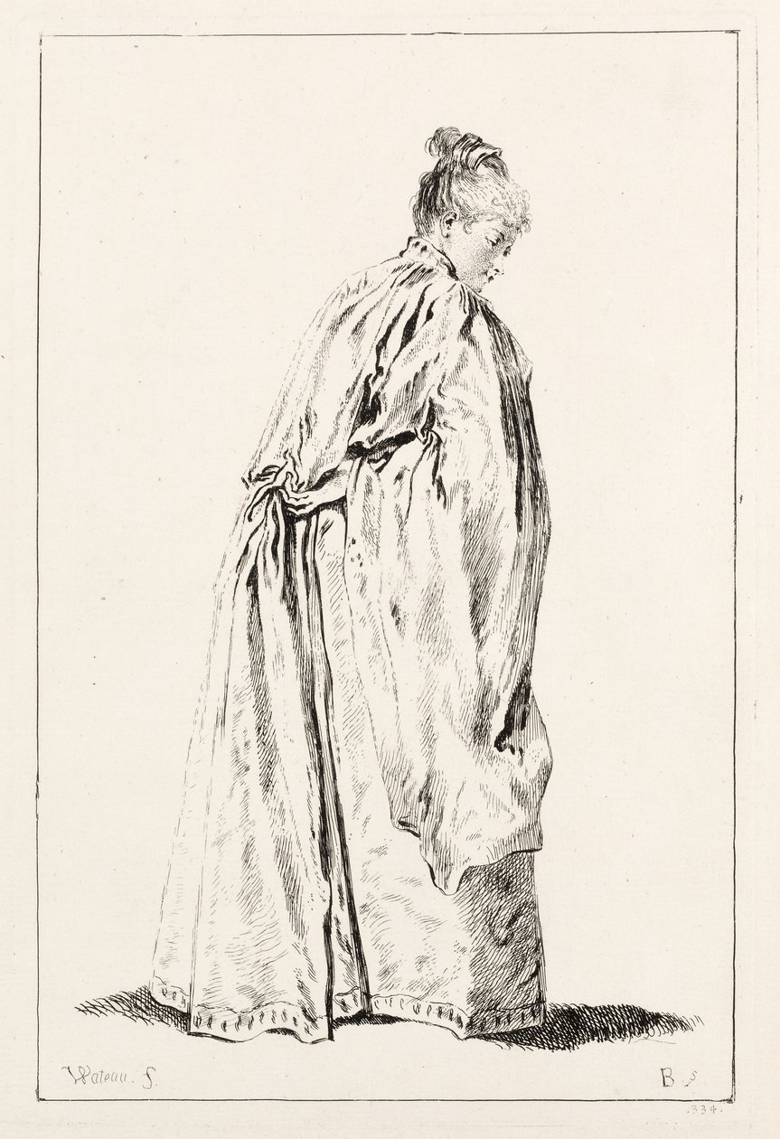 kadın ayakta by François Boucher