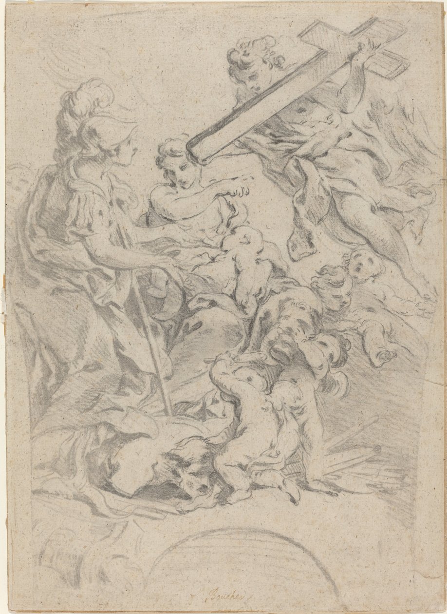 İnanç ve Hayırseverlik by François Boucher after Giovanni Battista Gaulli
