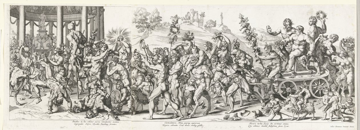 Triomf van Bacchus by François Chauveau (attributed to)