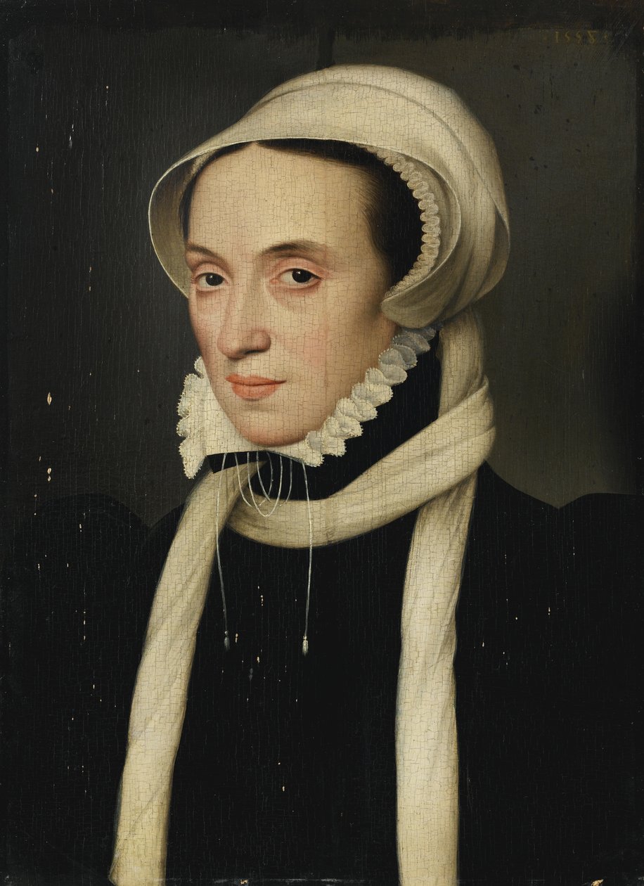 Danimarka Christina, Milano Düşesi, 1558 by François Clouet