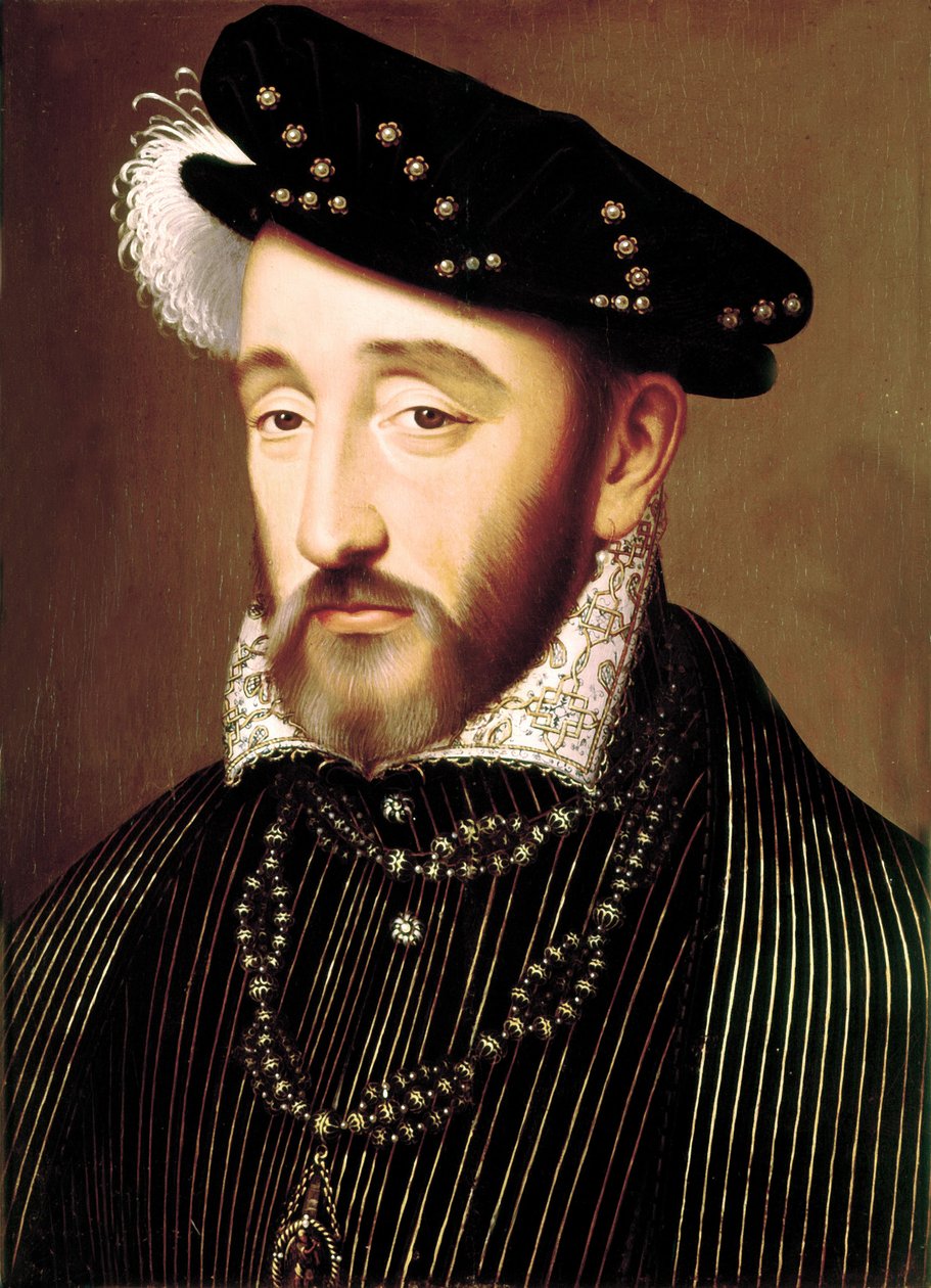 Panelde Henri II yağı by François Clouet