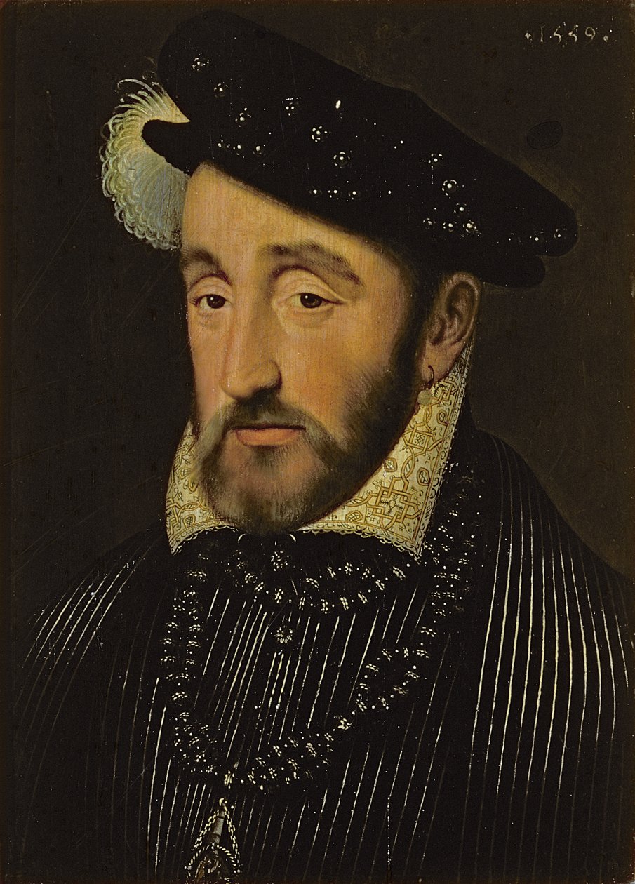 ಫ್ರಾನ್ಸ್‌ನ ಹೆನ್ರಿ II ರ ಭಾವಚಿತ್ರ (1519-59), 1559 ಟರ್ಕ್ by François Clouet