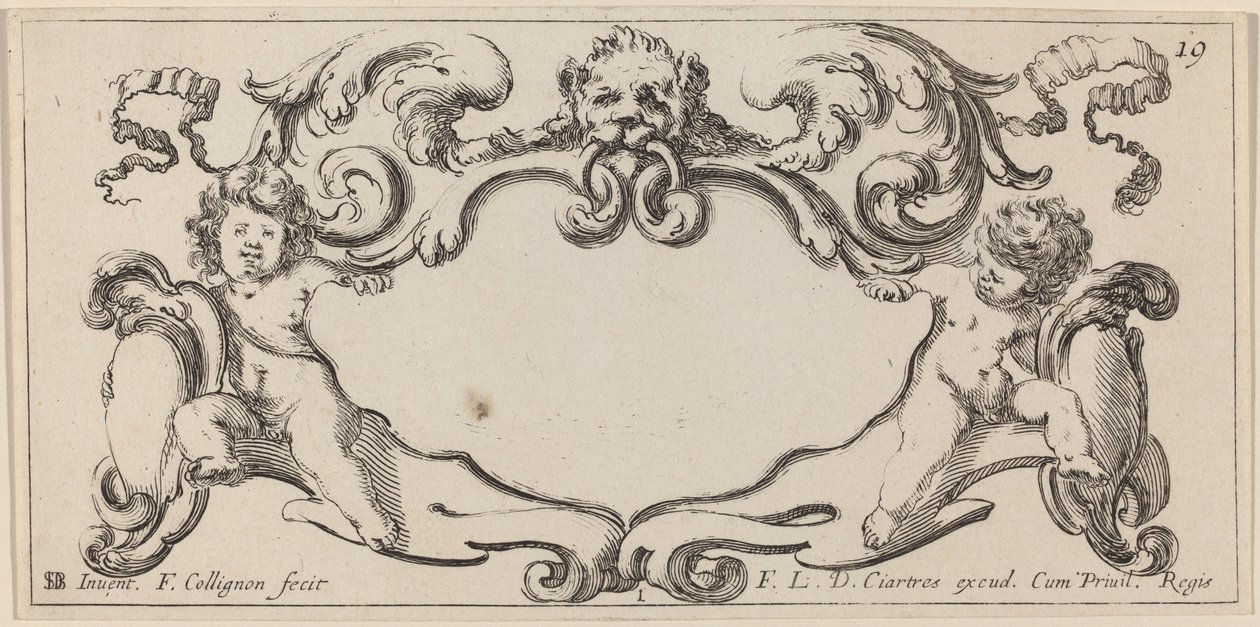 kartuş by François Collignon after Stefano Della Bella