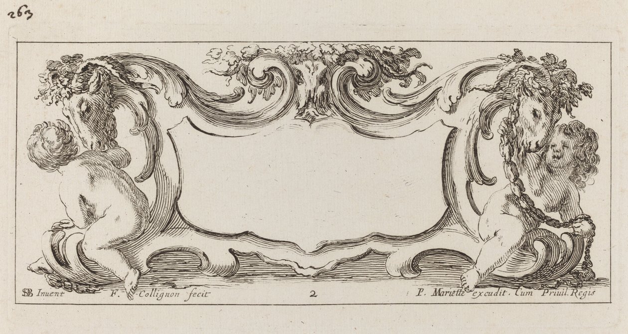 kartuş by François Collignon after Stefano Della Bella