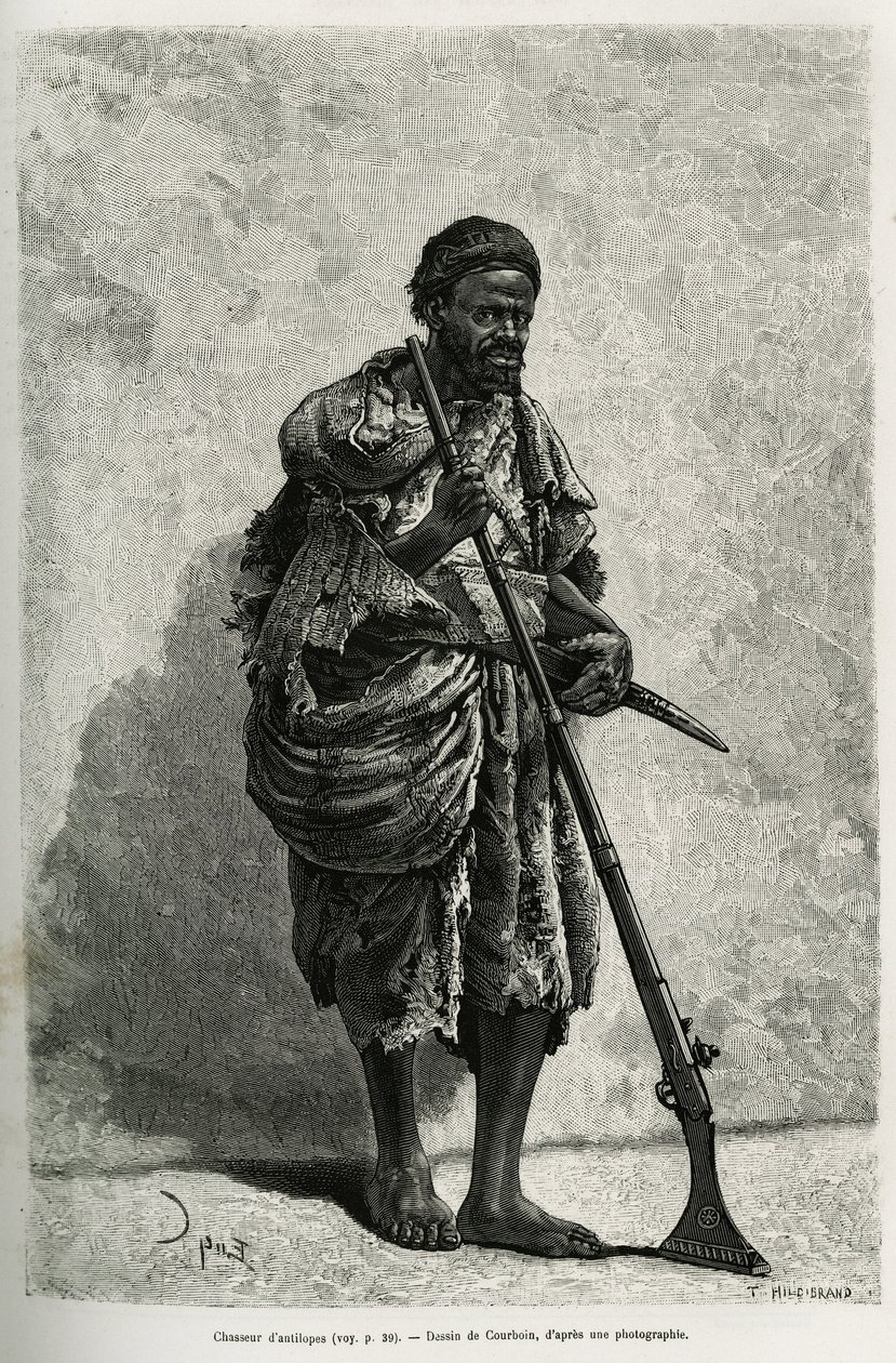 Antilop avcısı. Cezayir Sahrası