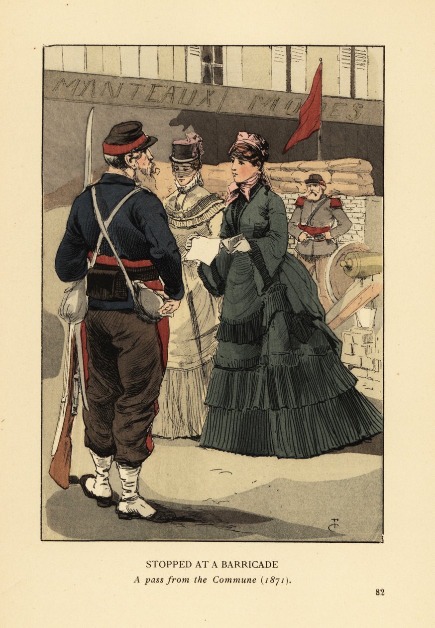 Bir barikatta durdu, Paris Komünü
