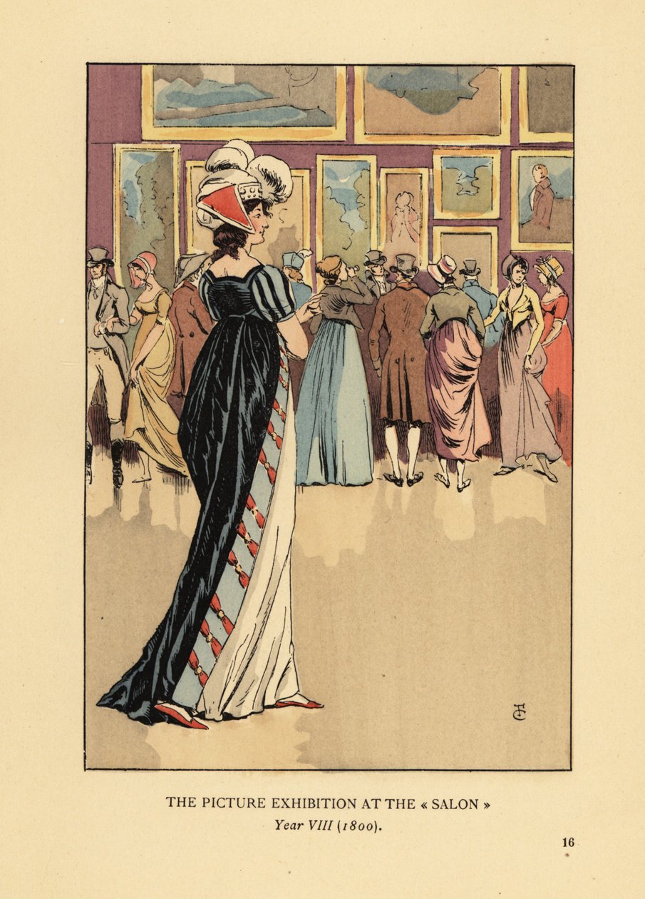 Paris Salonundaki Resim Sergisinde, Academie des Beaux-Arts, Yıl VIII