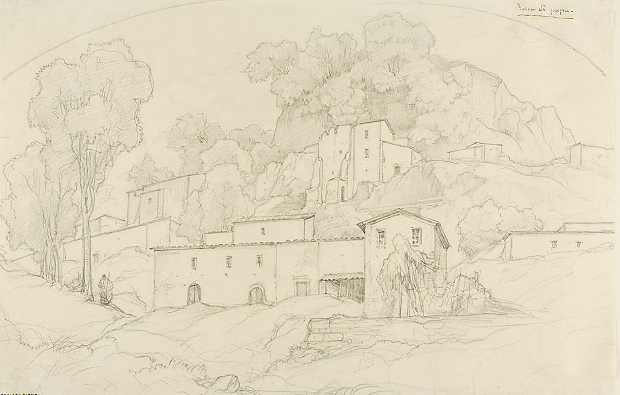 rocca di papa by François Edouard Bertin