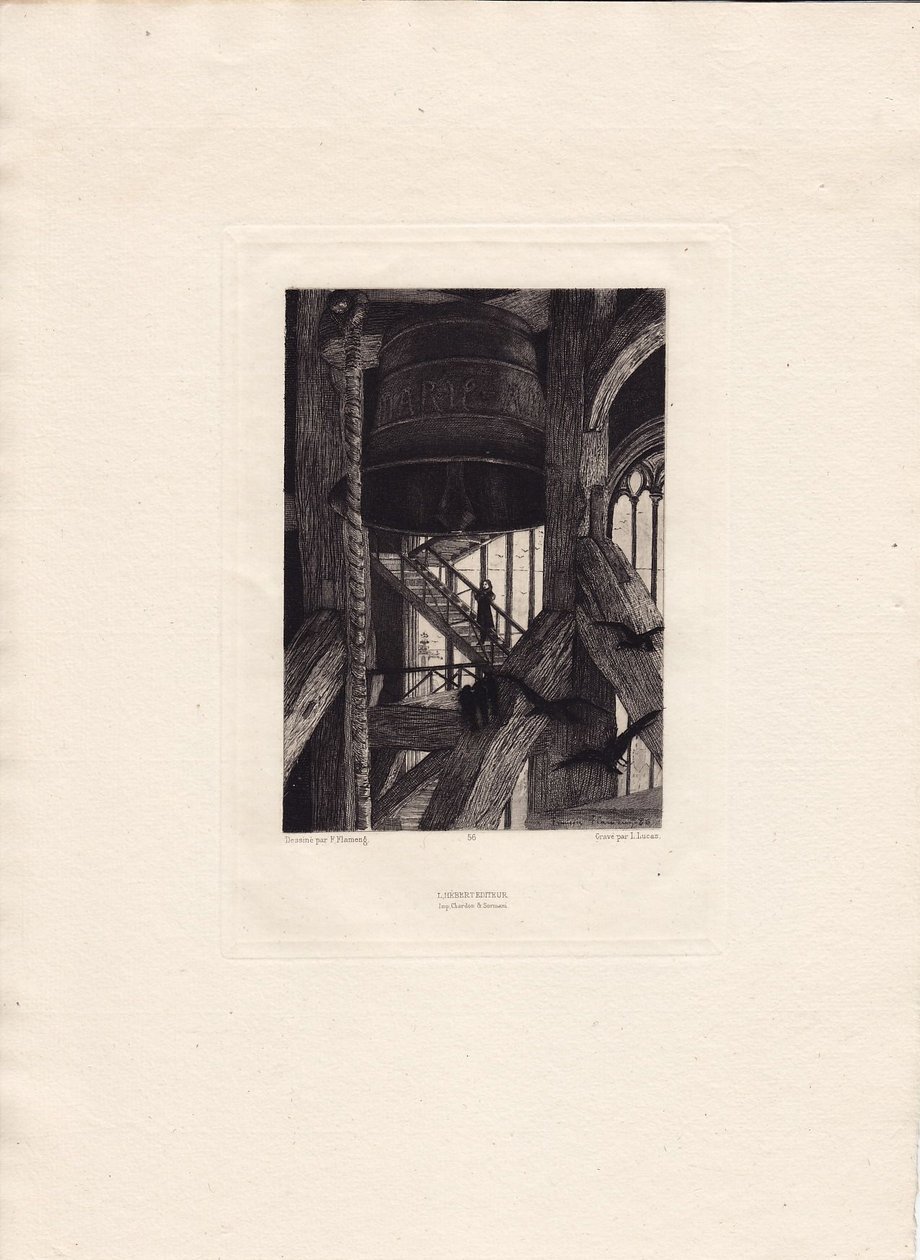 François Flameng - Victor Hugo - Alacakaranlık Şarkıları - Çan by Francois Flameng