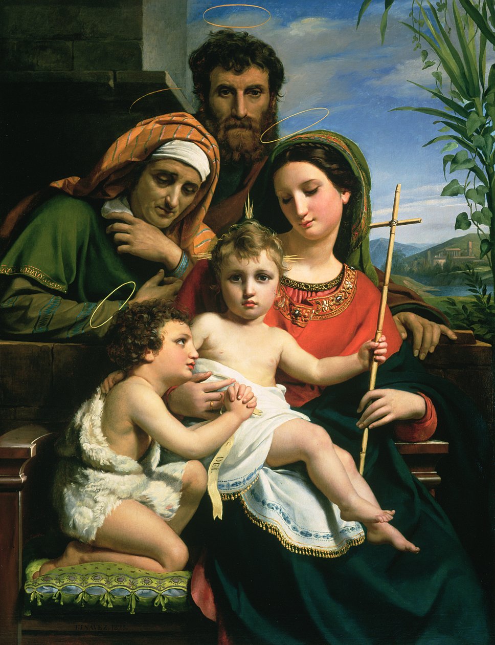 Vaftizci Yahya ve Elizabeth ile Kutsal Aile, 1823 by François Joseph Navez