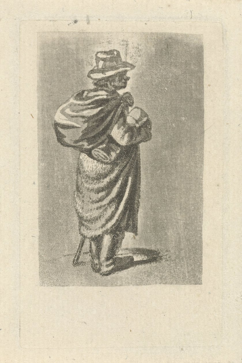 Sırtında çantası olan gezgin by François Joseph Pfeiffer (II)