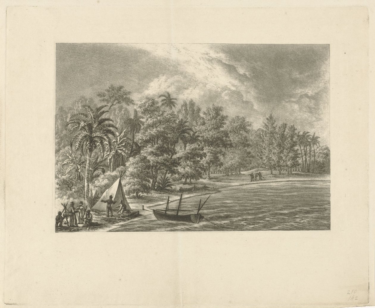 Tropikal manzara by François Joseph Pfeiffer (II)