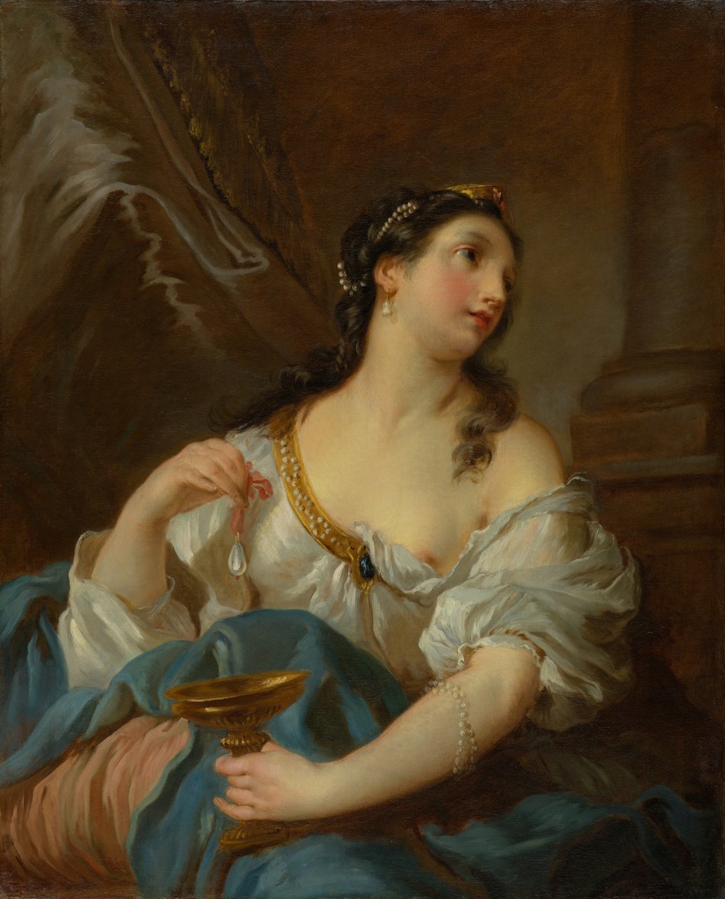 Kleopatra, yaklaşık 1722-1724 (tuval üzerine yağlı boya) by François Le Moyne