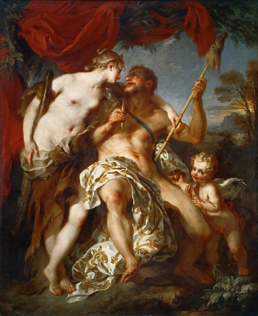 Herkül ve Omphale by François Le Moyne
