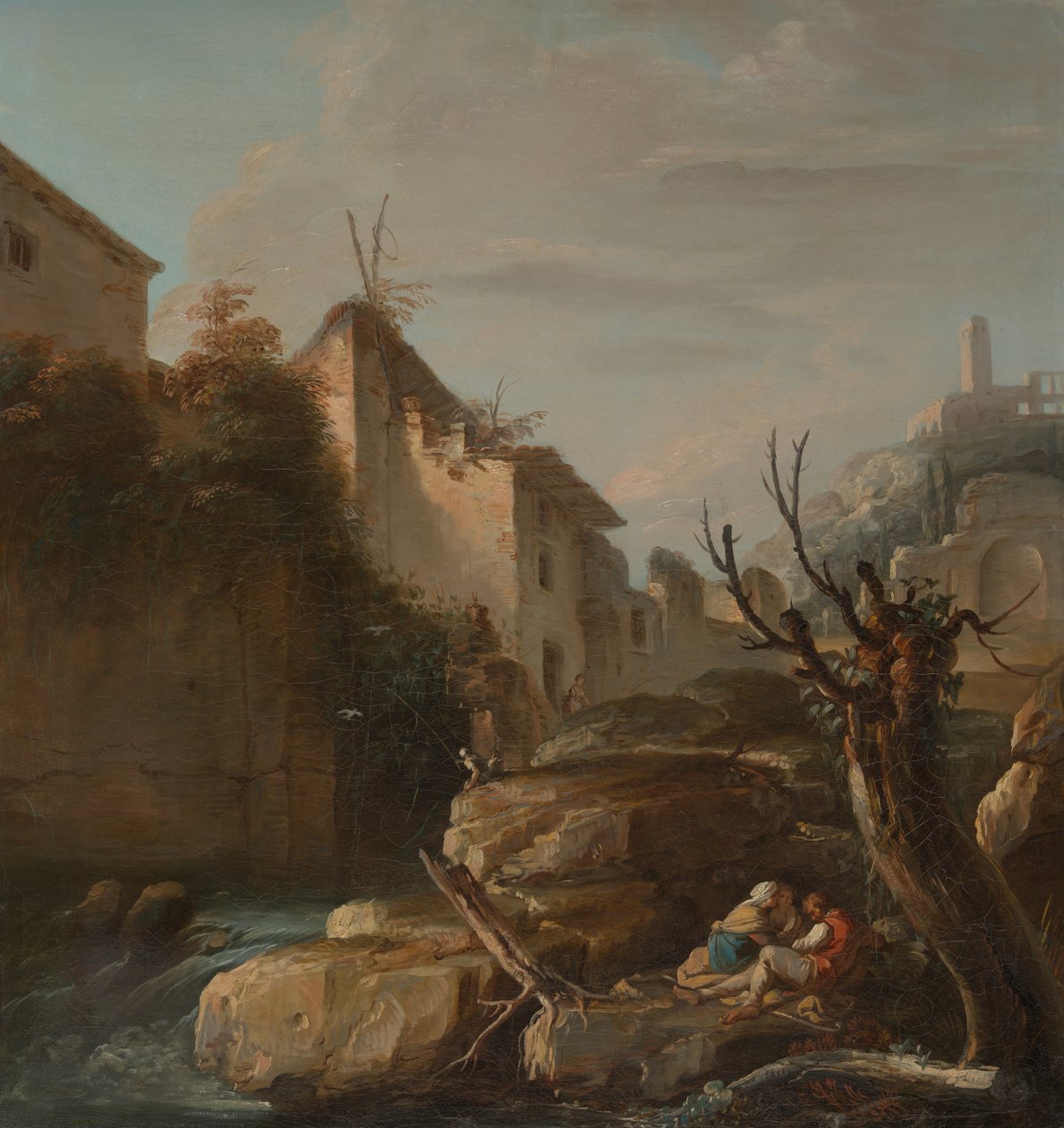 Appenine Manzarası, Yaklaşık 1730. by François Lemoyne