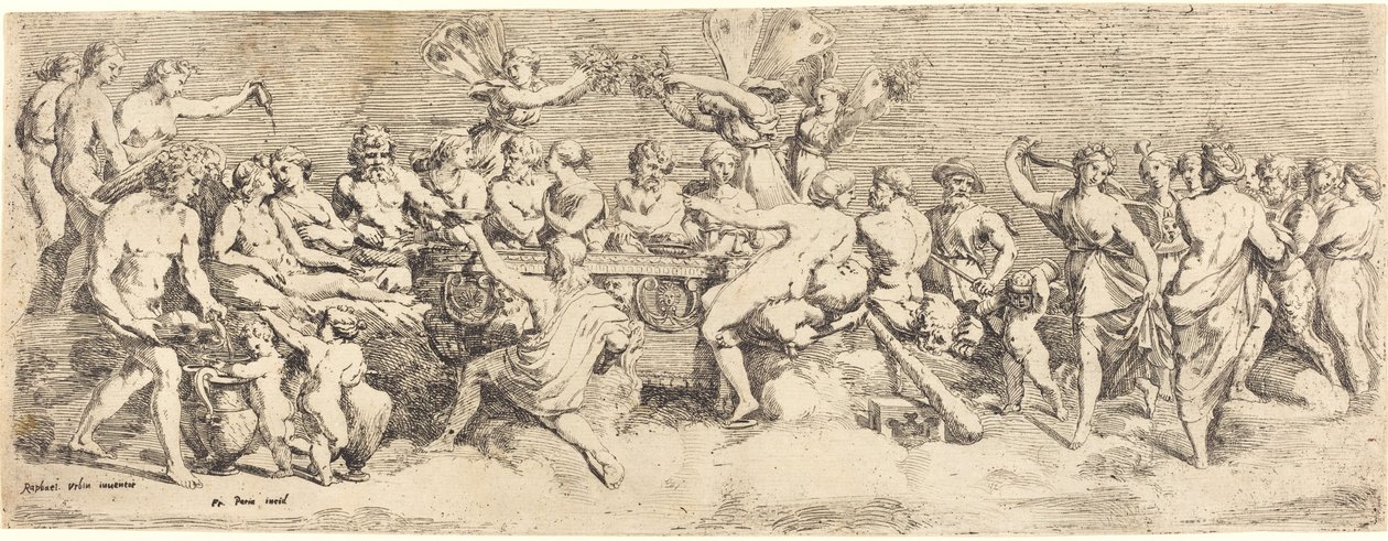 Aşk Tanrısı ve Ruhun Düğünü by François Perrier after Raphael