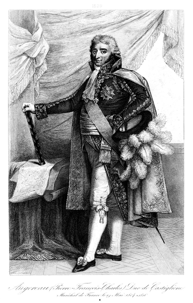 Pierre Augereau 1757-1816, Castiglione Dükü, 1839. by François Pigeot