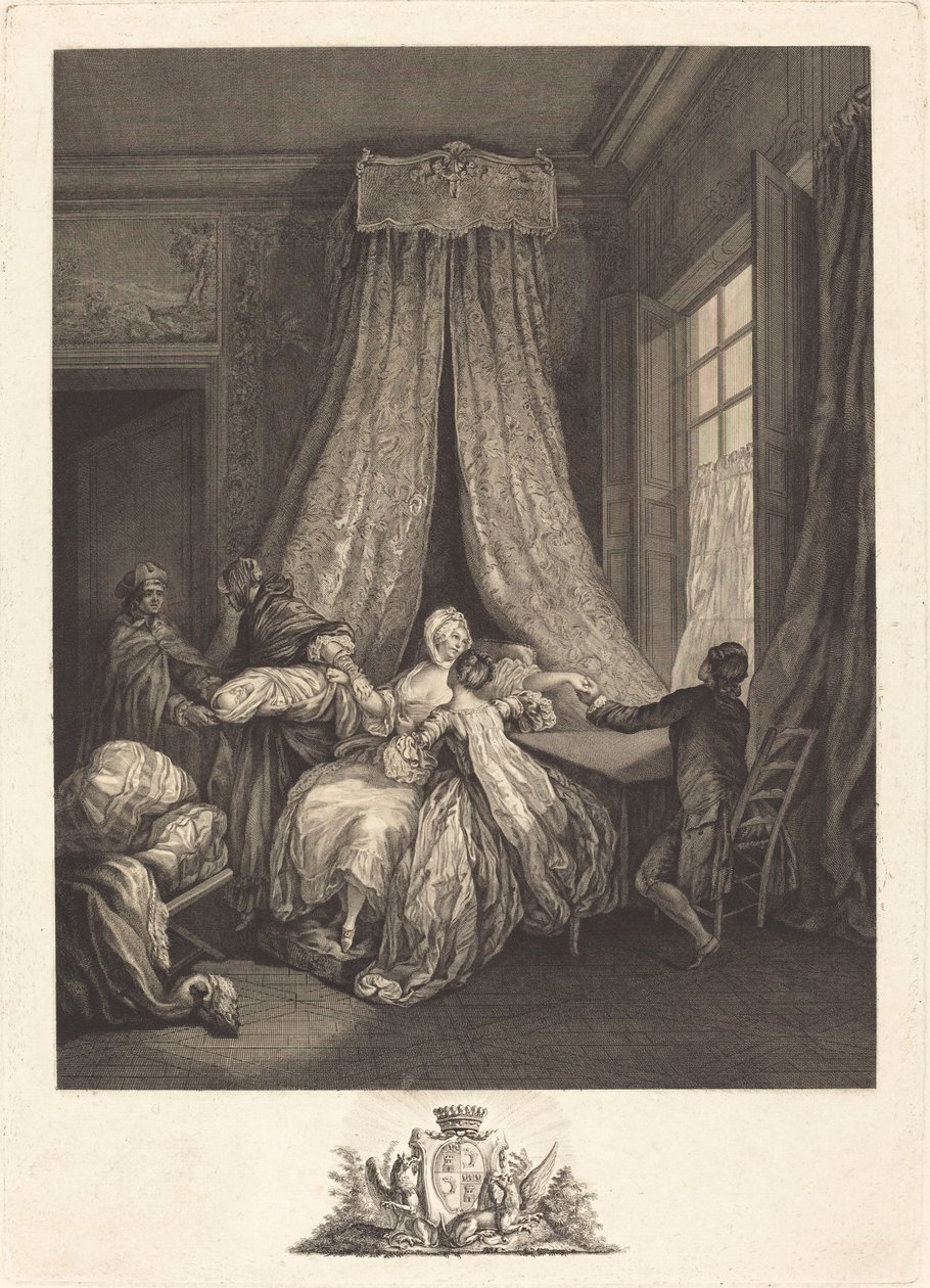 Gizli aşkın meyvesi by François Voyez after Pierre Antoine Baudouin