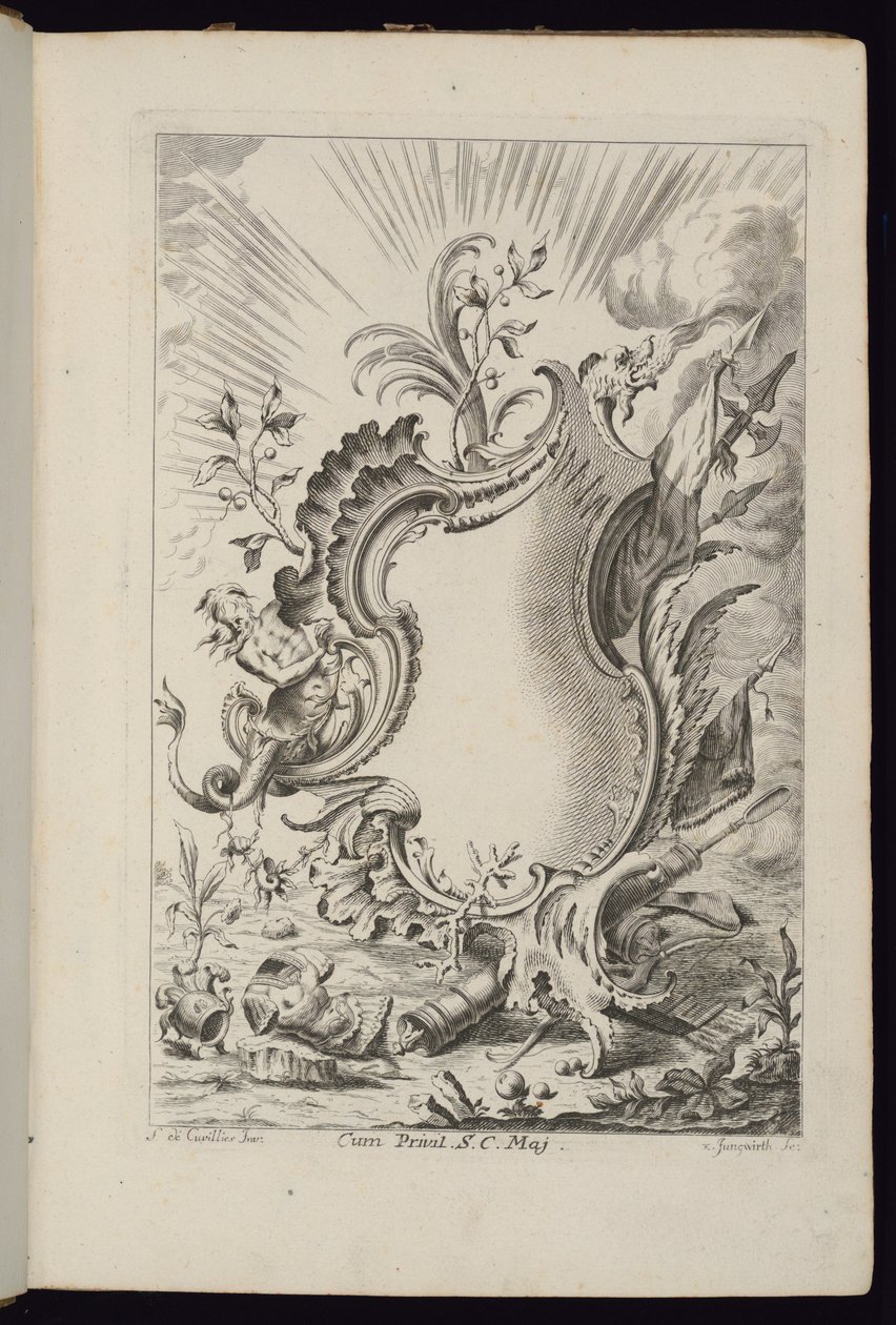 Ejderhalı Kartuş, Farklı Kullanımlara Yönelik Kartuşlar Kitabı by François de Cuvilliés the Elder