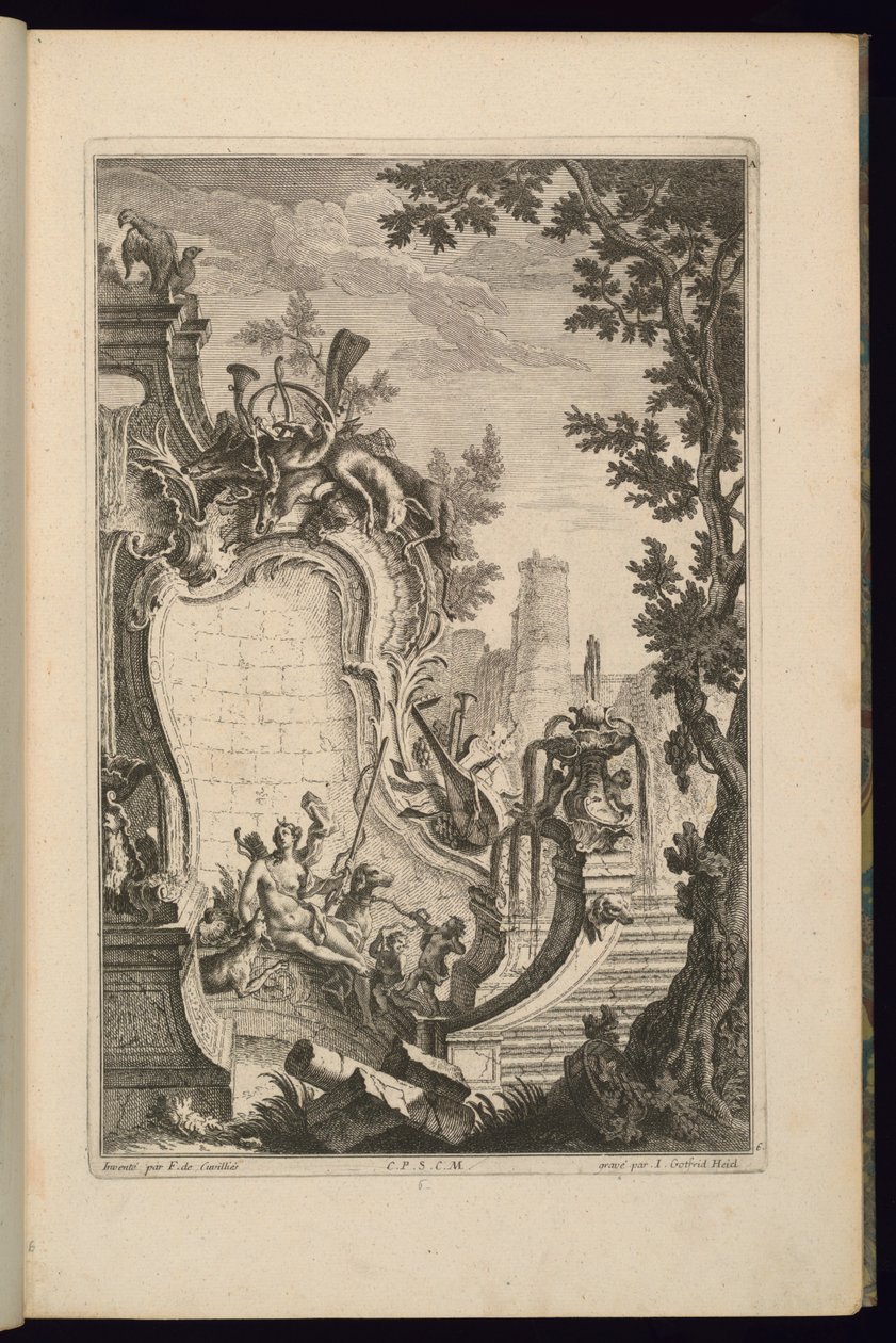 Diana ile Çeşme Tasarımı by François de Cuvilliés the Elder