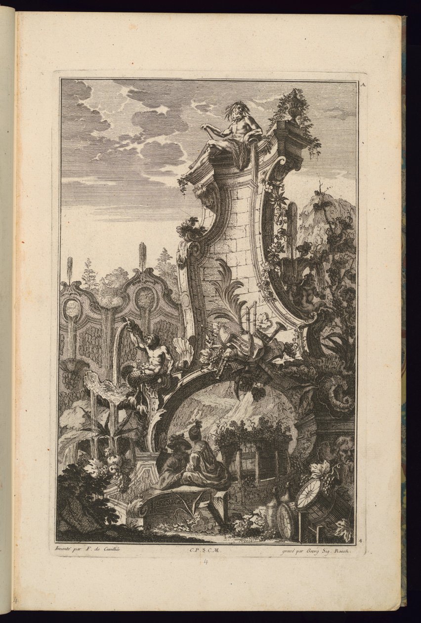 Müzik Aletleri Ödülü ile Çeşme Tasarımı by François de Cuvilliés the Elder