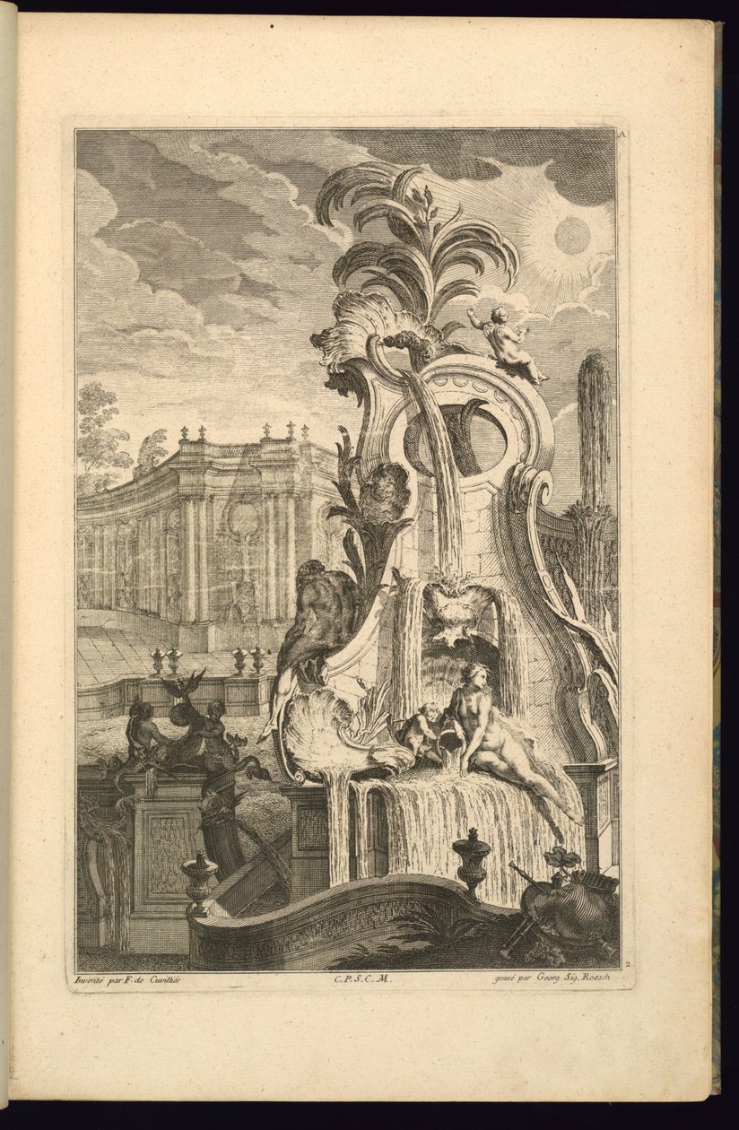 Venüslü Çeşme Tasarımı by François de Cuvilliés the Elder