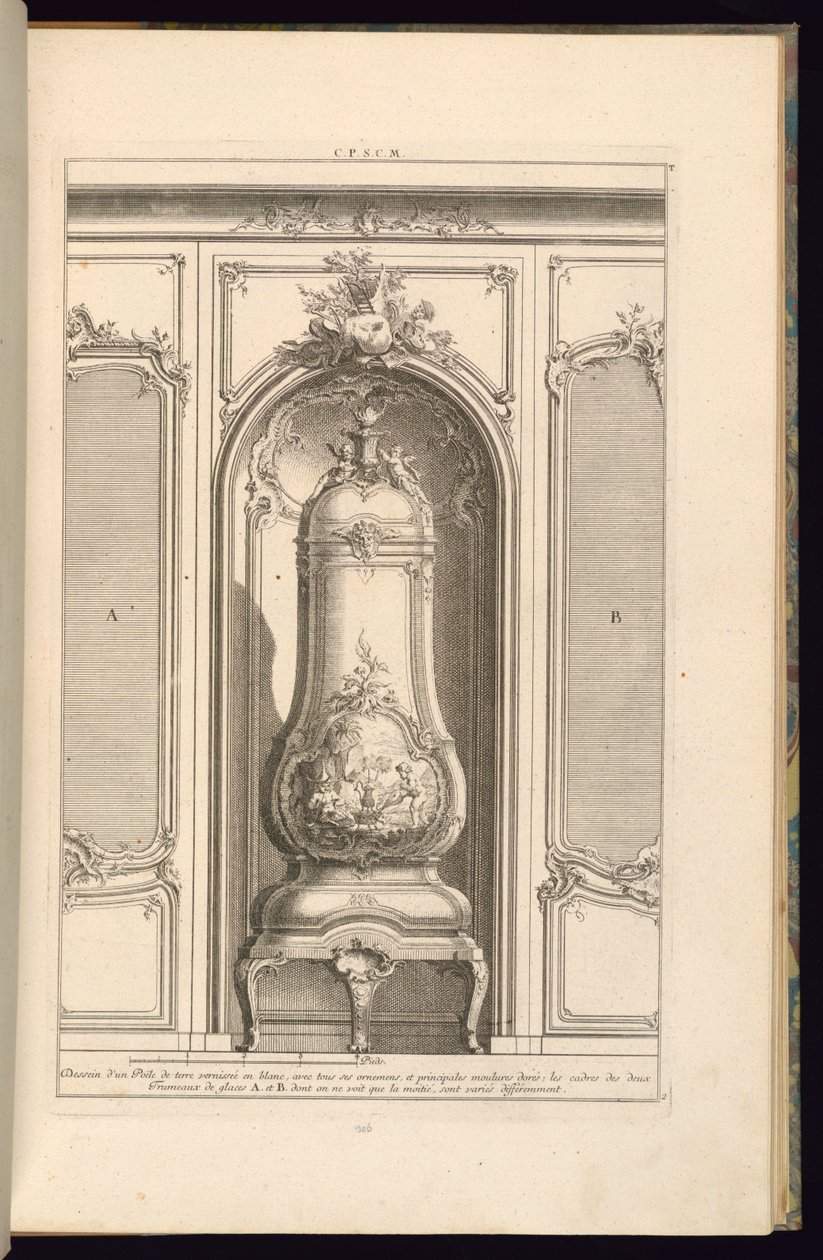 Beyaz Sırlı Toprak Soba Çizimi…Farklı by François de Cuvilliés the Elder