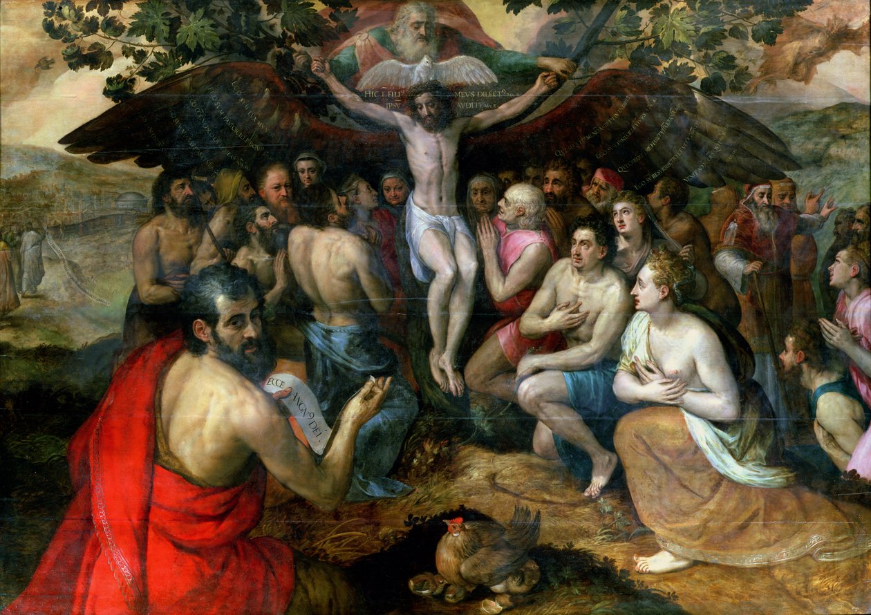 Üçlü Birlik Alegorisi by Frans Floris