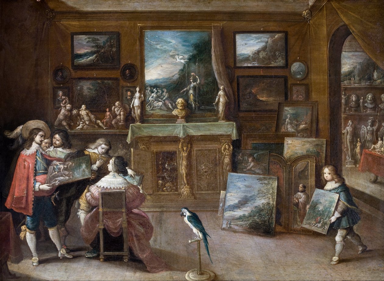 Sanat Satıcısına bir ziyaret by Frans II Francken the Younger