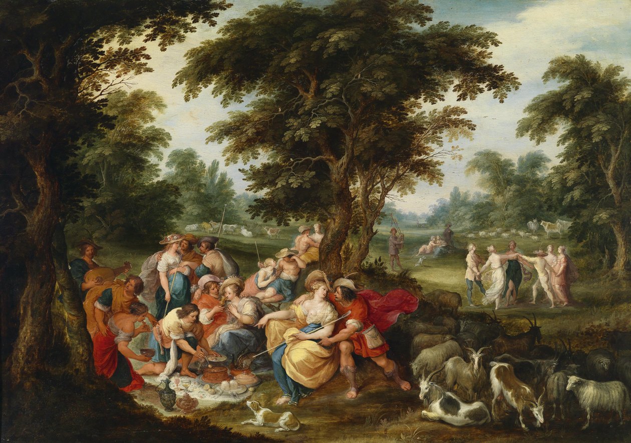 Arcadia - Altın Çağ by Frans II Francken the Younger
