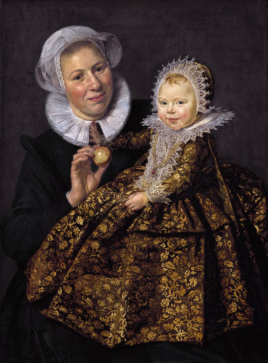 çocuk ile hemşire by Frans Hals