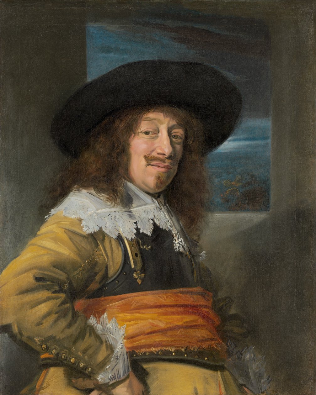Haarlem Sivil Muhafız Bir Üyesinin Portresi by Frans Hals