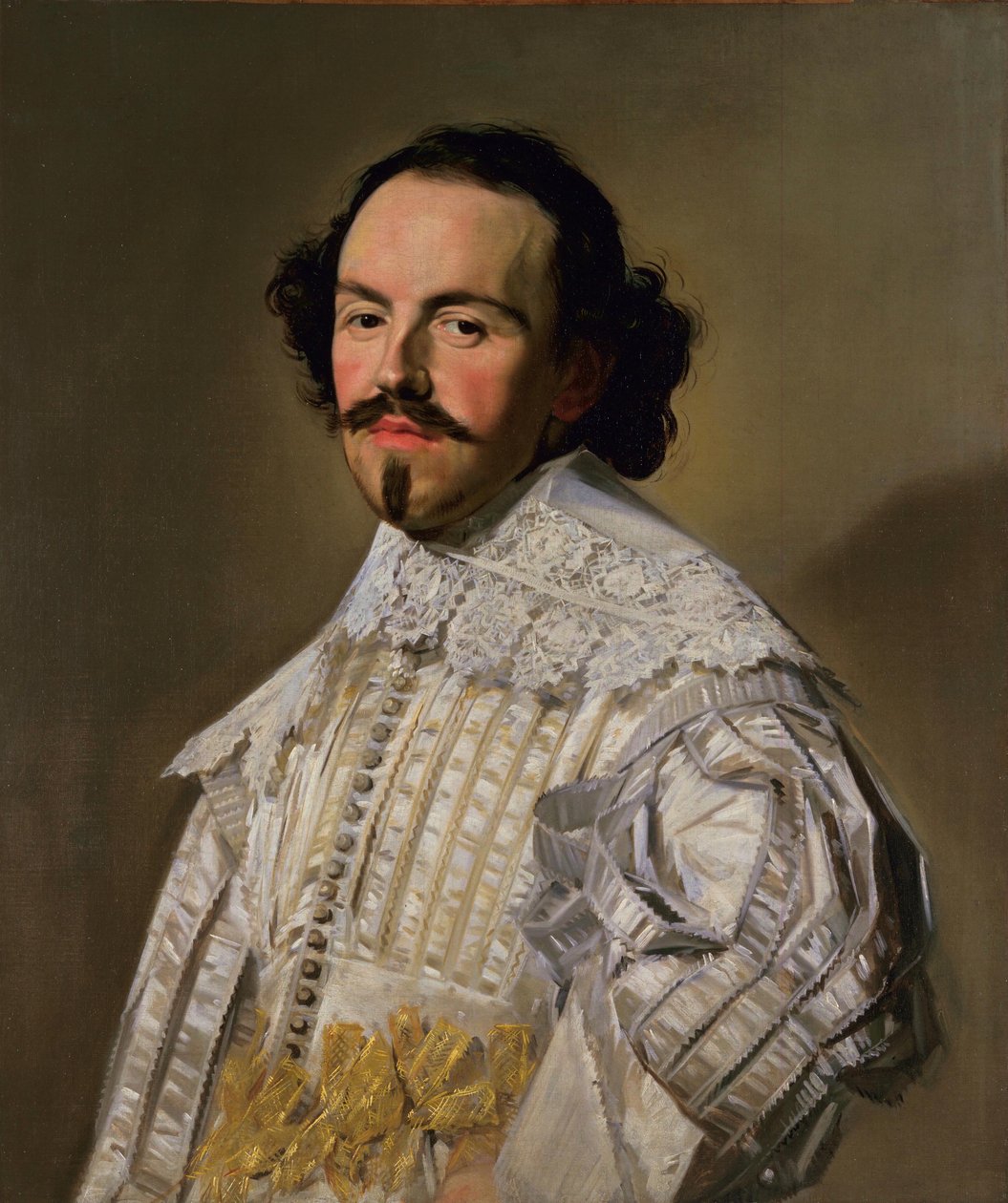 Beyaz bir süvari portresi by Frans Hals