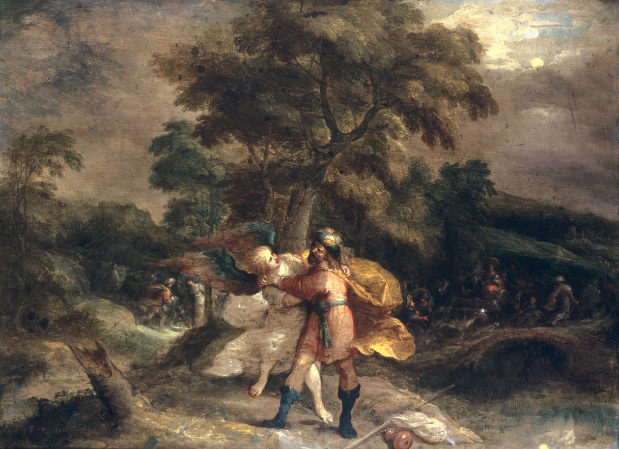 Yakup ve Melek by Frans II Francken